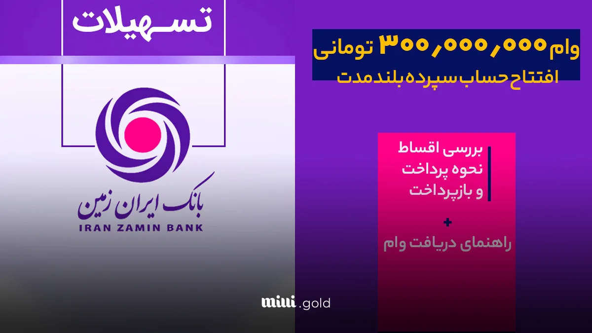 وام سریع ۳۰۰میلیون تومان با نرخ کارمزد ۴٪ و بازپرداخت مشخص ؛ فرصت طلایی وام سریع ۳۰۰میلیون تومان با نرخ کارمزد ۴٪ و بازپرداخت مشخص ؛ فرصت طلایی