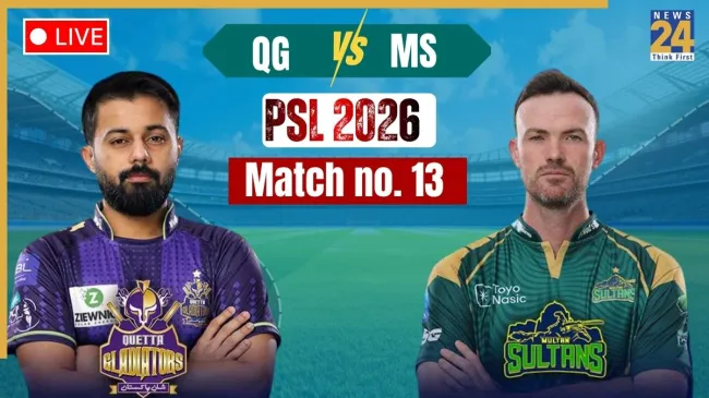 Quetta Gladiators vs Multan Sultans, PSL 2026 Live Score: Sahibzada Farhan, Steve Smith eye good start Quetta Gladiators vs Multan Sultans, PSL 2026 Live Score: Sahibzada Farhan, Steve Smith eye good start