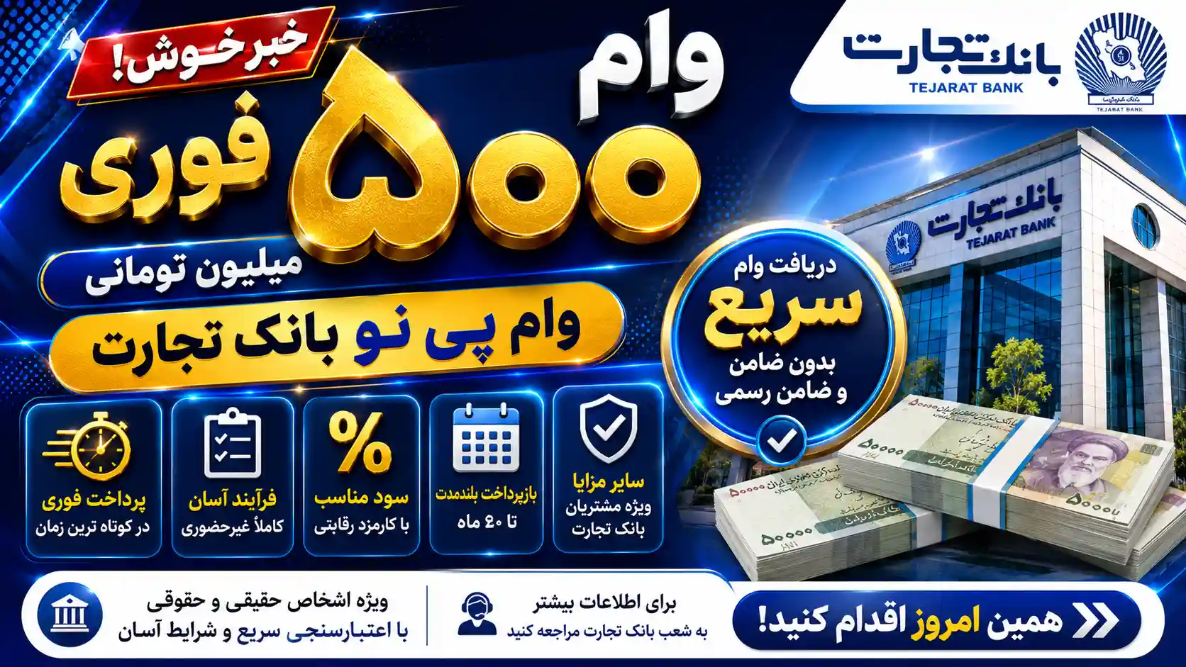 جزئیات وام ۵۰۰ میلیونی | سود و اقساط وام مشخص شد | قبل از ثبتنام وام بخوانید جزئیات وام ۵۰۰ میلیونی | سود و اقساط وام مشخص شد | قبل از ثبتنام وام بخوانید