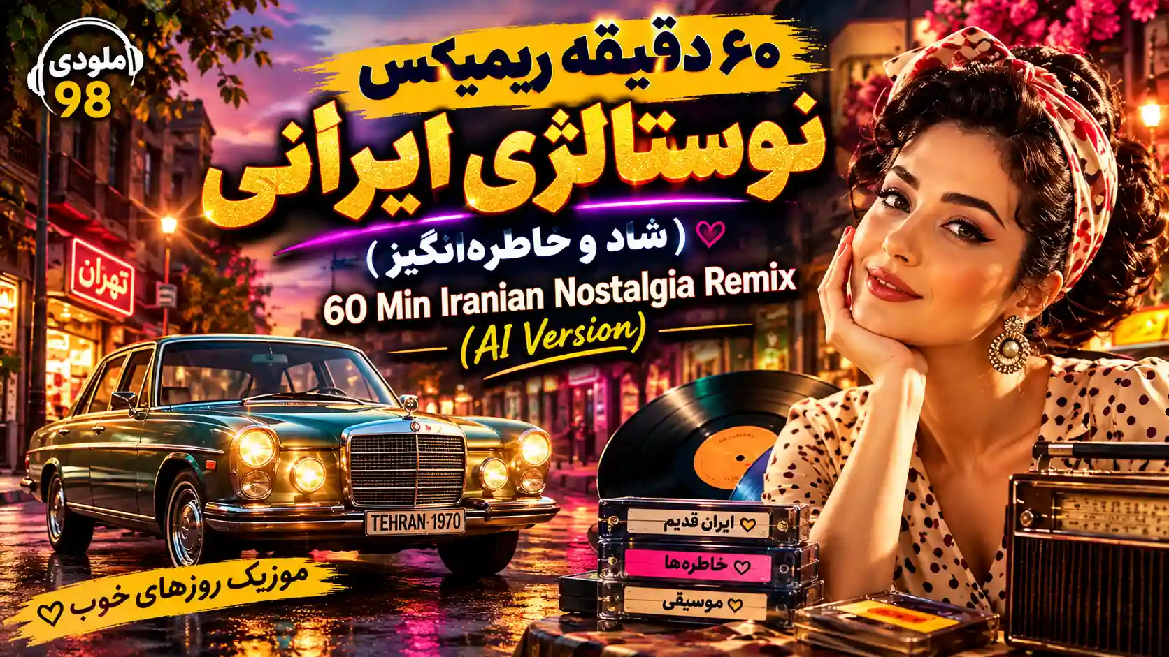 دانلود ریمیکس ۶۰ دقیقه نوستالژی ایرانی هوش مصنوعی (شاد و خاطرهانگیز) دانلود ریمیکس ۶۰ دقیقه نوستالژی ایرانی هوش مصنوعی (شاد و خاطرهانگیز)