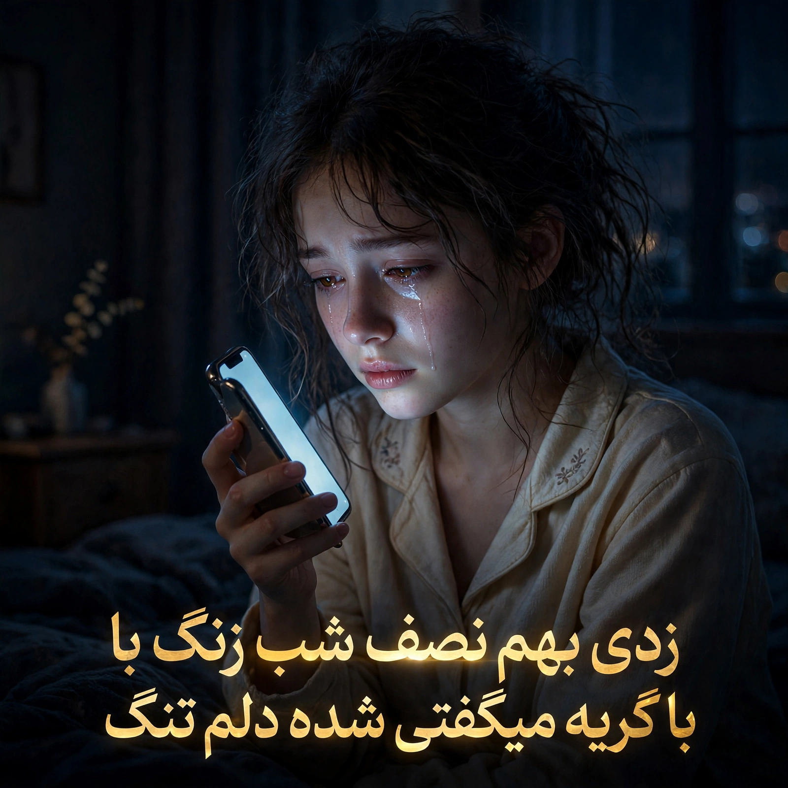 دانلود آهنگ زدی بهم نصف شب زنگ با گریه میگفتی شده دلم تنگ کامل